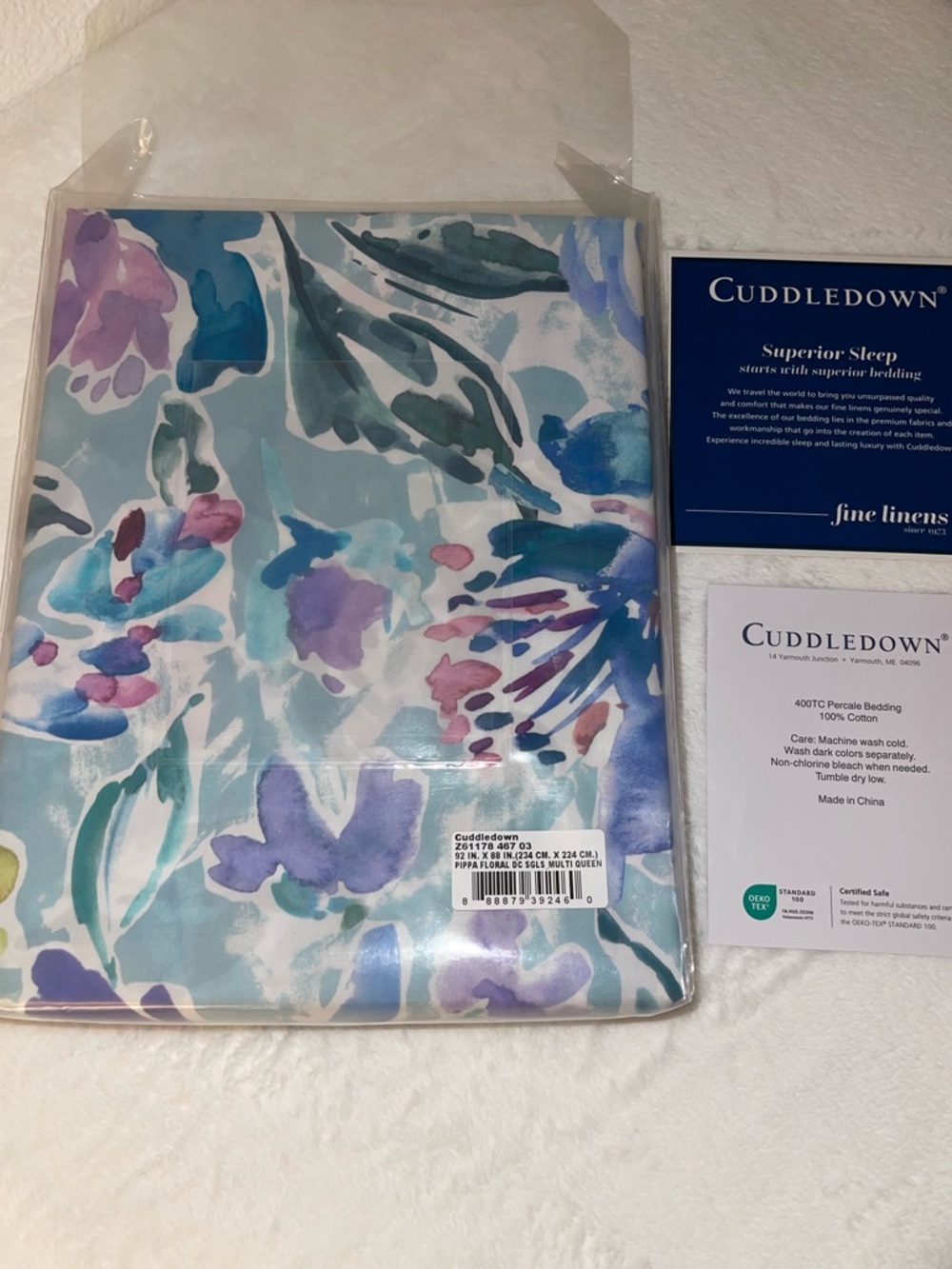 DUVET COVER (Cuddledown brand) - Queen Size - Pippa Floral - NWT